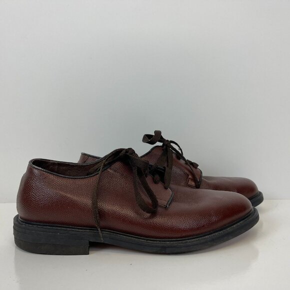 Stuart McGuire Polished Pebbled Dress Shoes Leather Brown Mens Size 8.5 EEEE main image 4
